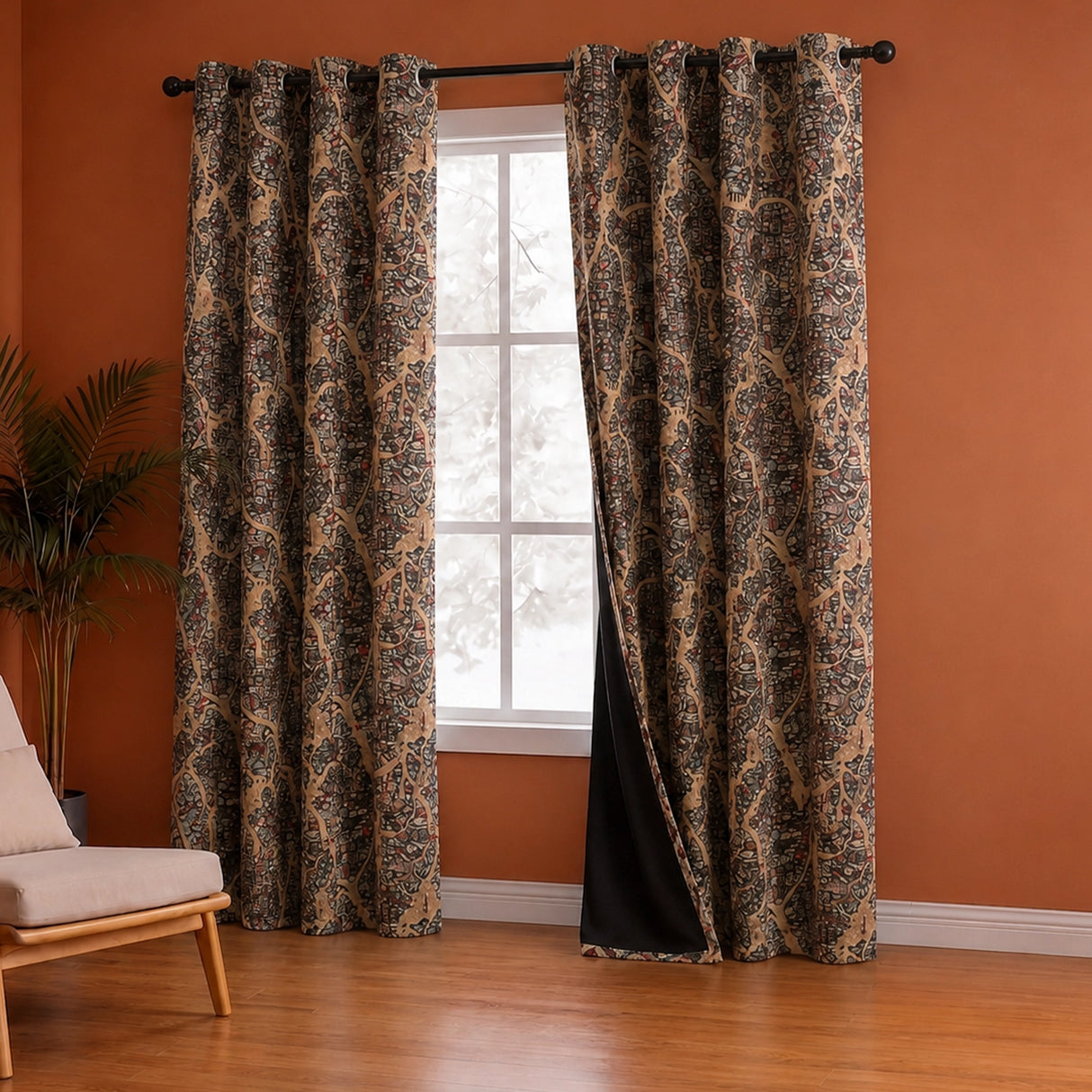 Imprimer River Village - DP curtain