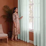 Fort Absolute - Silver Grey Sheer Curtain