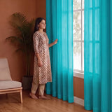 Fort Absolute - Blue Sheer Curtain