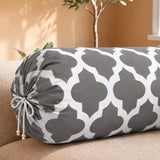 Imprimer Quatrefoil - Printed Bolster Cover (Grey)