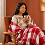 Breton Red Harlequin - Plaid Woven Throw