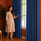 Fort Essential - Back Tab Blackout Curtain (Navy Blue)