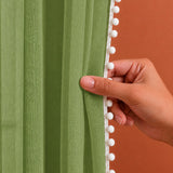 Fort Handpicked Breeze - Rod Pocket Mint Green Sheer Curtain