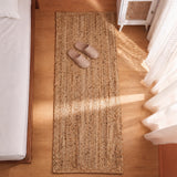 Solid Braided Jute Area Rug - Rectangular