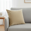 Fort Royal - Velvet Solid Dye Cushion Cover (Beige)