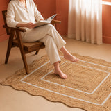 Wave Jute Area Rug - Rectangular