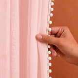 Fort Handpicked Breeze - Pink Sheer Curtain