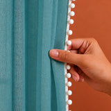 Fort Handpicked Breeze - Blue Sheer Curtain