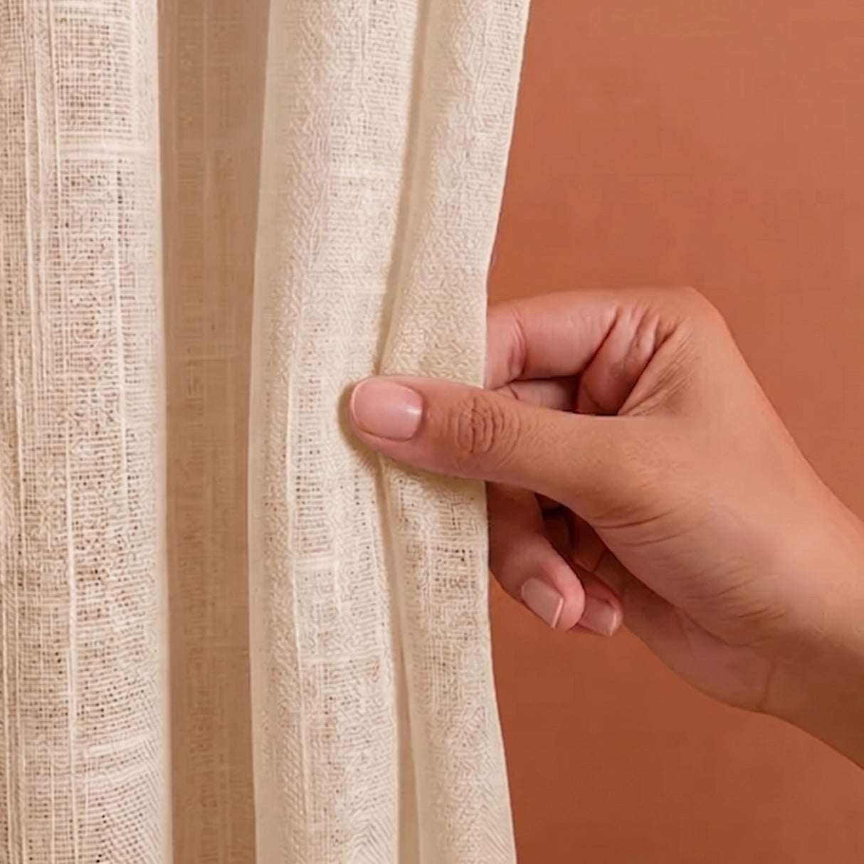 Fort Absolute - Rod Pocket Beige Sheer Curtain