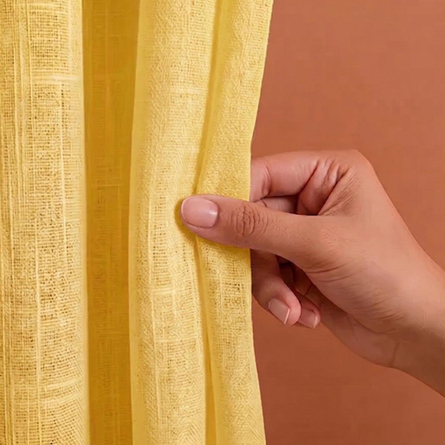 Fort Absolute - Yellow Sheer Curtain