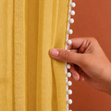 Fort Handpicked Breeze - Yellow Sheer Curtain