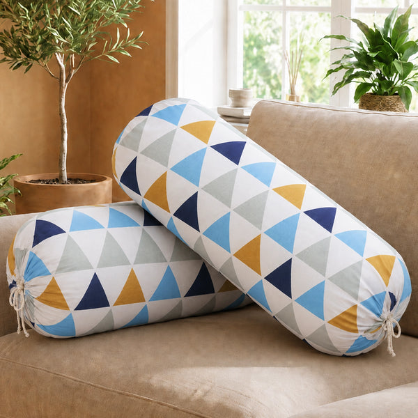 Imprimer Diamond - Printed Bolster Cover (Multicolor)
