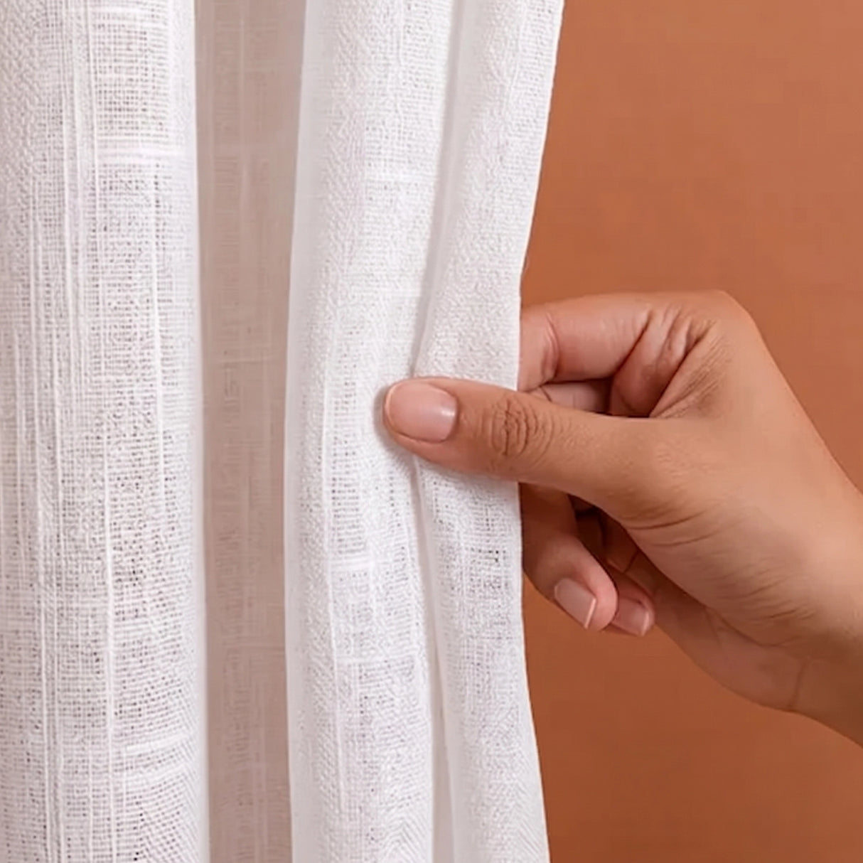 Fort Absolute - Rod Pocket White Sheer Curtain