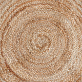 Solid Braided Jute Area Rug - Round