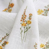 Opulent Bloom Printed Rod Pocket Sheer Curtain