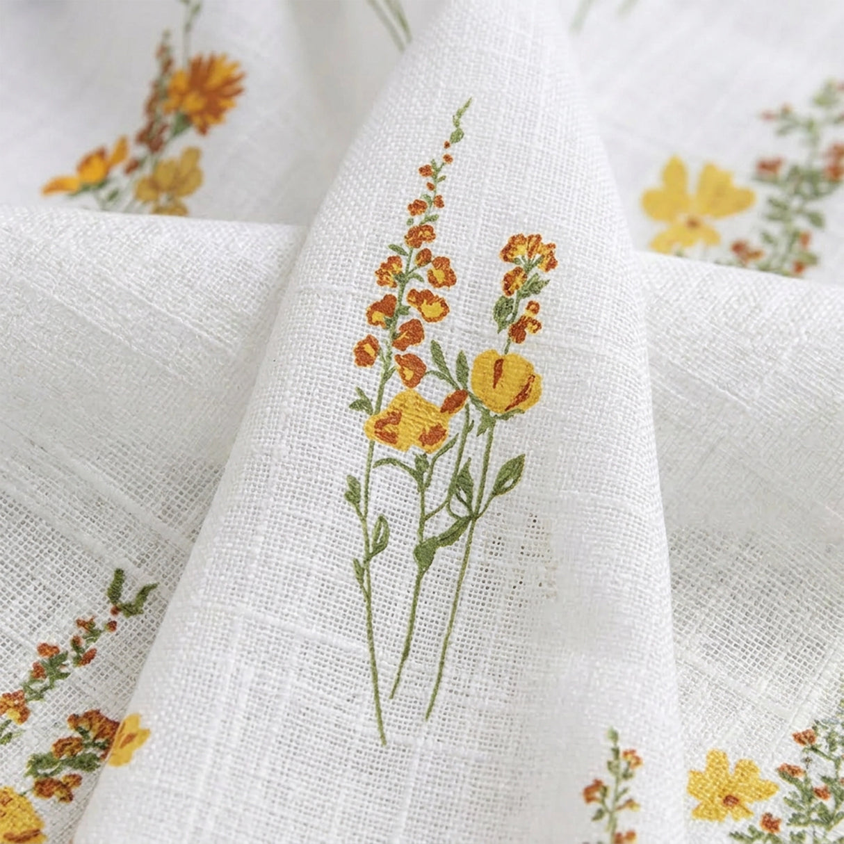 Opulent Bloom Printed Eyelet Sheer Curtain