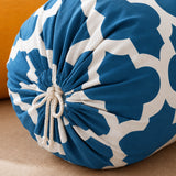 Imprimer Quatrefoil - Printed Bolster Cover (Blue)