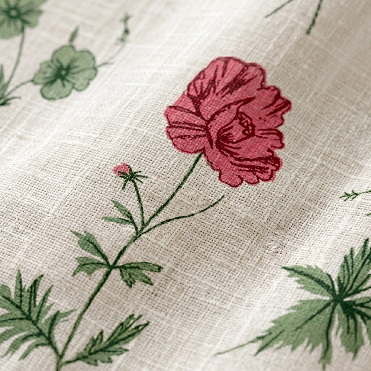 Imprimer Rosachic - Floral Printed Sheer Eyelet Curtain