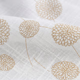 Imprimer Gold Dandelions - Rod Pocket Printed Sheer Curtain