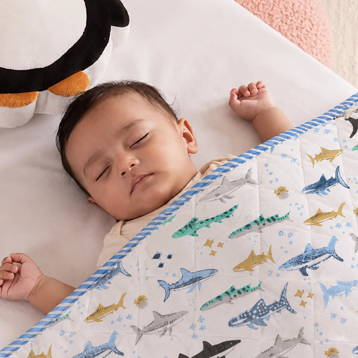 Imprimer Baby Blue Hunter - Printed Baby Blanket