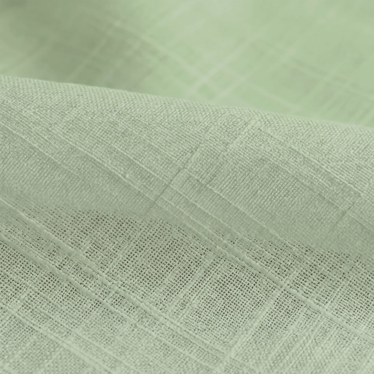 Fort Absolute - Rod Pocket Mint Green Sheer Curtain