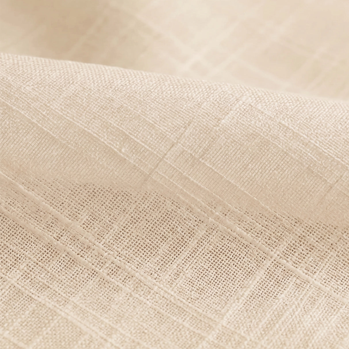 Fort Absolute - Rod Pocket Beige Sheer Curtain