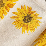 Imprimer Blooming Sunflowers - Printed Sheer Eyelet Curtain