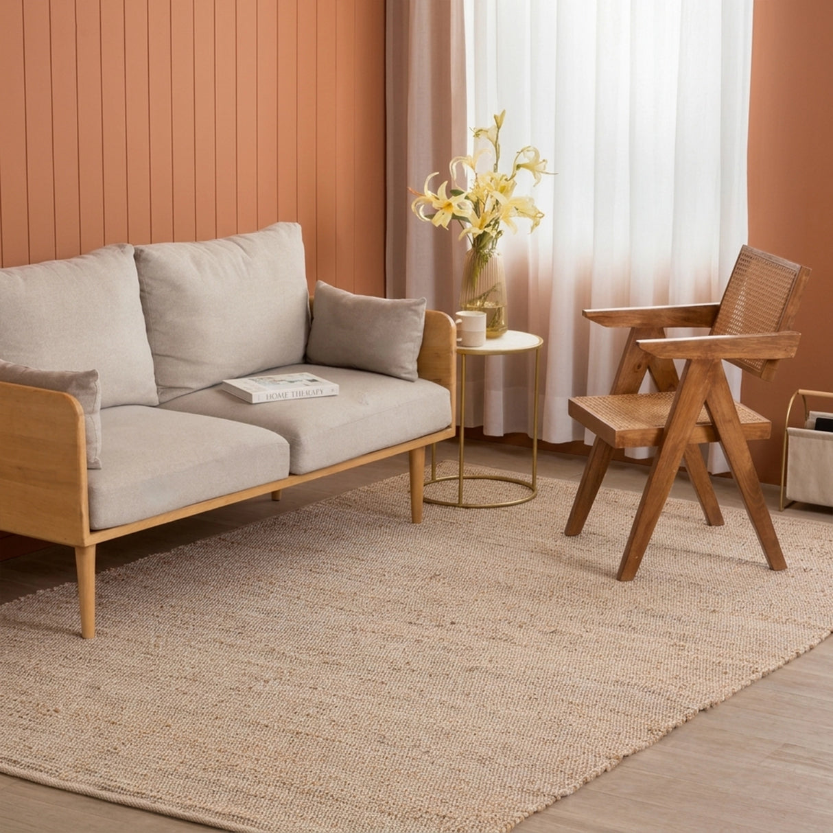 Cotton Jute Rug - Rectangular