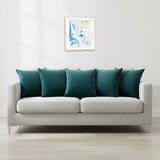 Fort Royal - Velvet Solid Dye Cushion Cover (Rama Green)