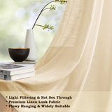 Fort Absolute - Beige Loop Sheer Curtain