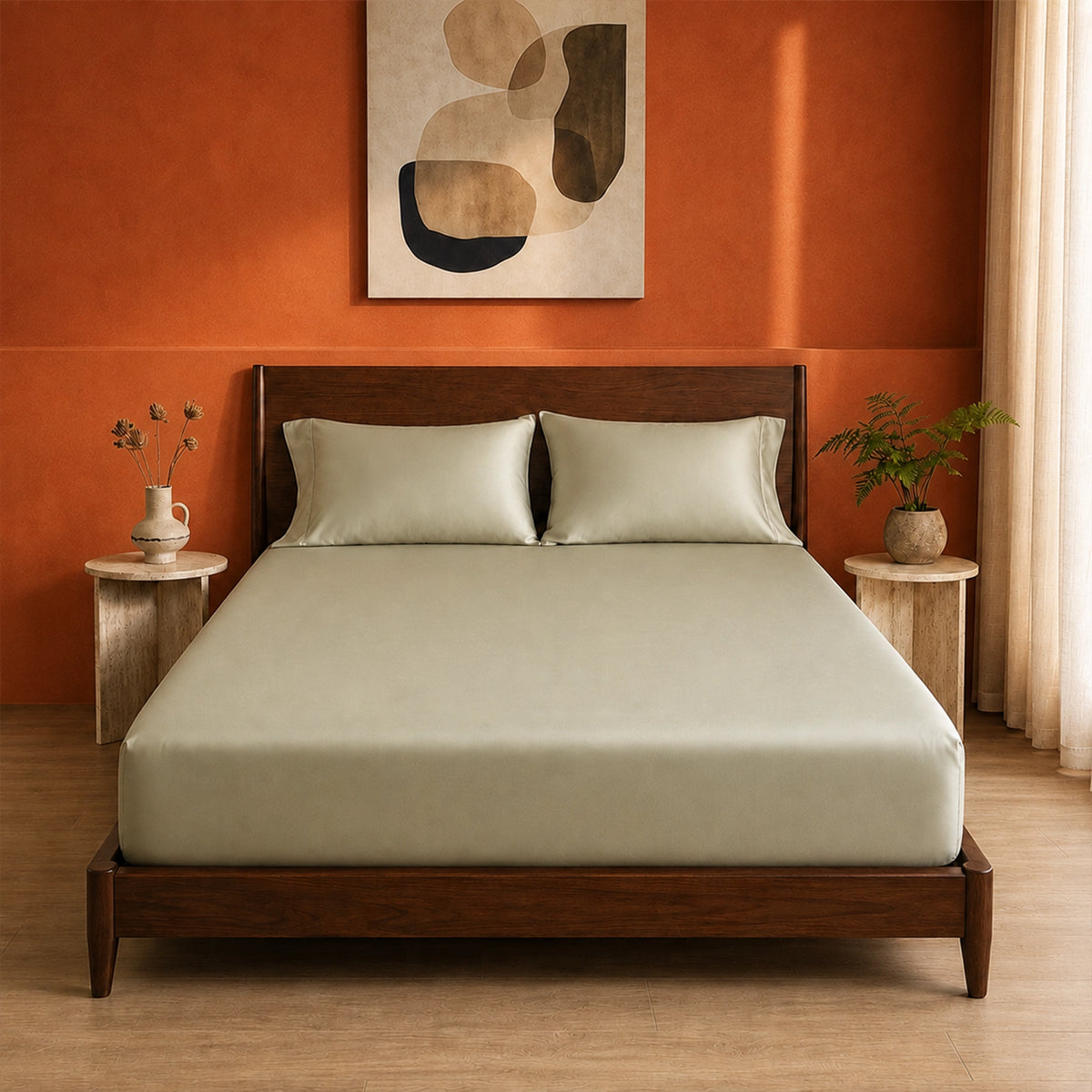 Organic Bamboo Fitted Sheet – Soft, Cool & Breathable