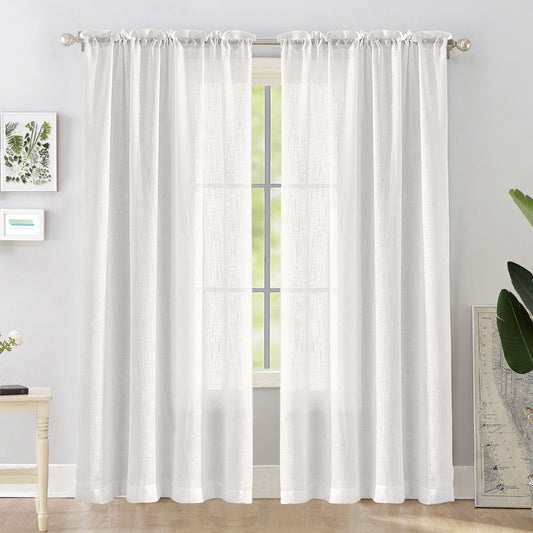 Fort Absolute - Rod Pocket White Sheer Curtaincurtain