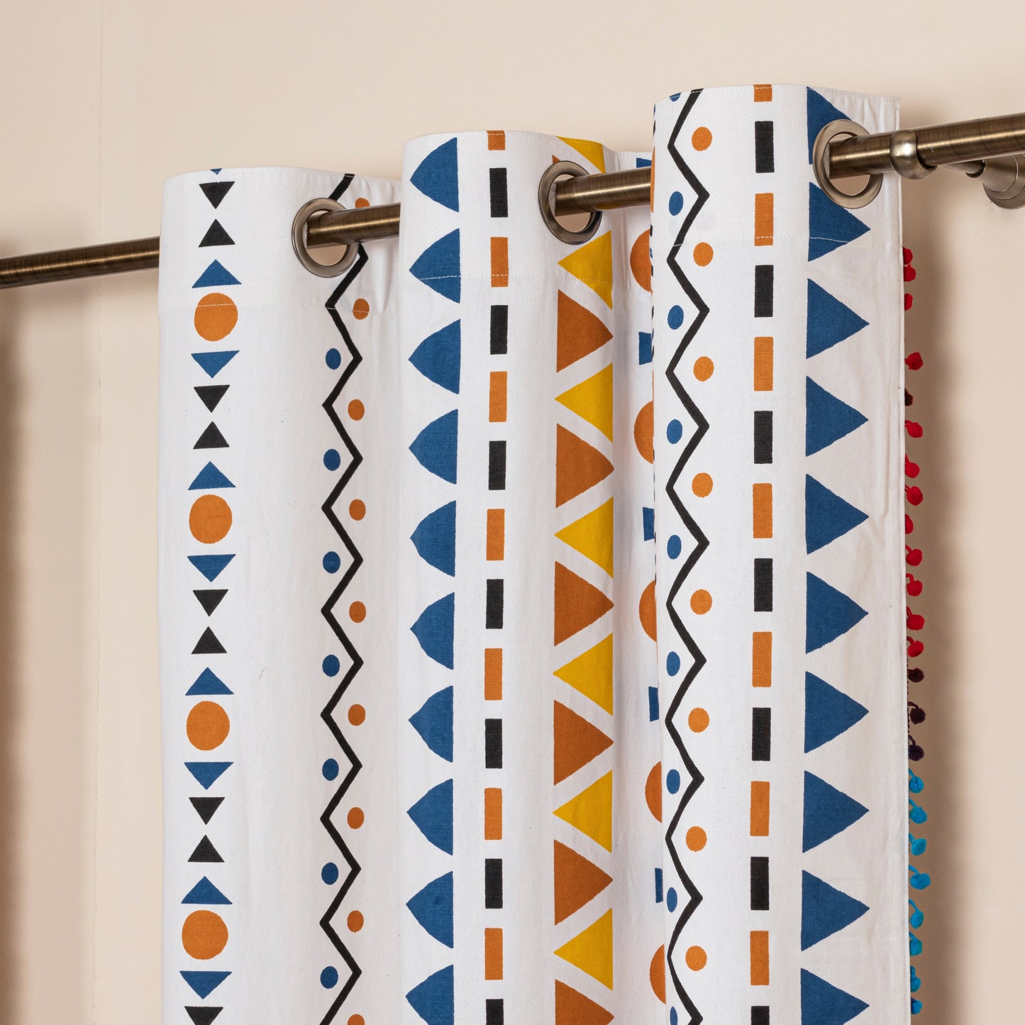 Imprimer Handpicked Santo - Printed Semi Blackout Curtain (Blue)