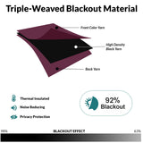 Fort Essential - Rod Pocket Blackout Curtain (Wine)