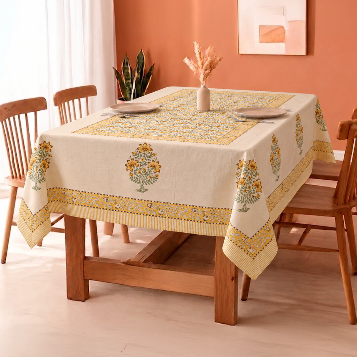 Handblock Table Cover (Sunbeam)
