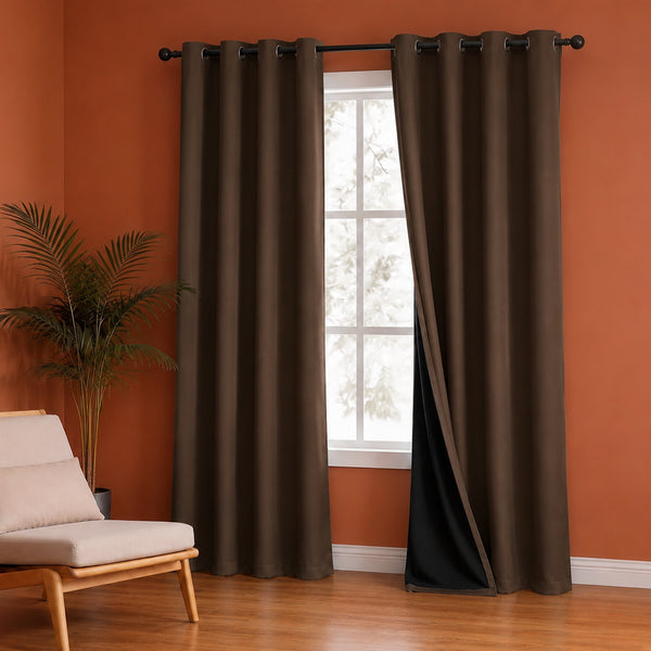 Fort Essential - Black Backing Blackout Curtain