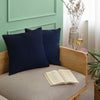 Fort Sawtooth - Quilted Velvet Cushion Cover (Navy Blue)