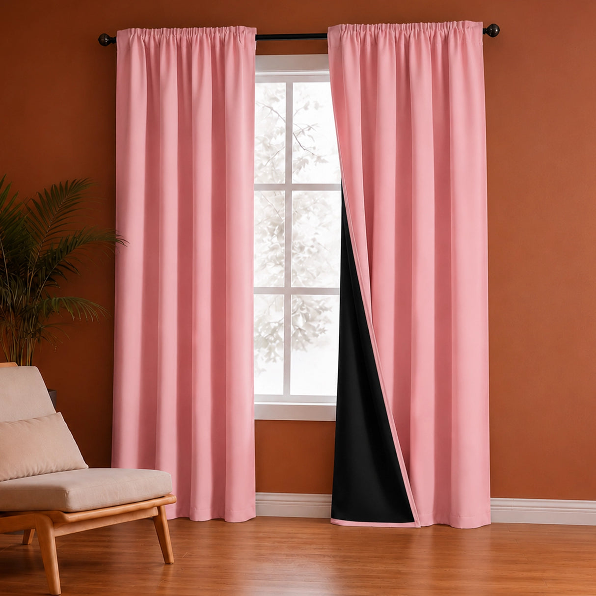 Fort Essential - Black Backing Blackout Curtain