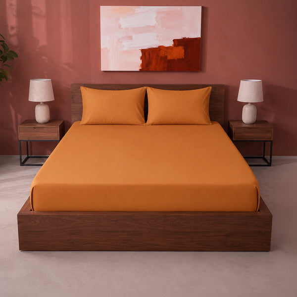 Fort Sublime - Solid Fitted Bedsheet (Taupe)
