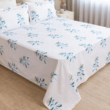 Premium Parcale Bedsheet & Blackout Curtain Combo Set
