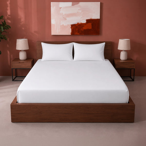Fort Sublime - Solid Fitted Bedsheet (White)
