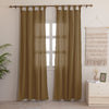 Fort Absolute - Twist Tab Top Sheer Curtain (Dark Brown)
