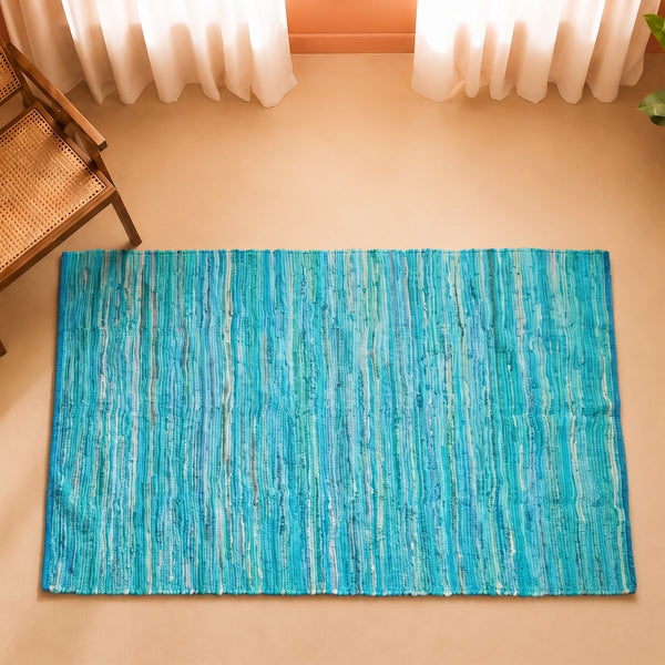 Earthology Harmony - Recycled Rug (Turquoise)