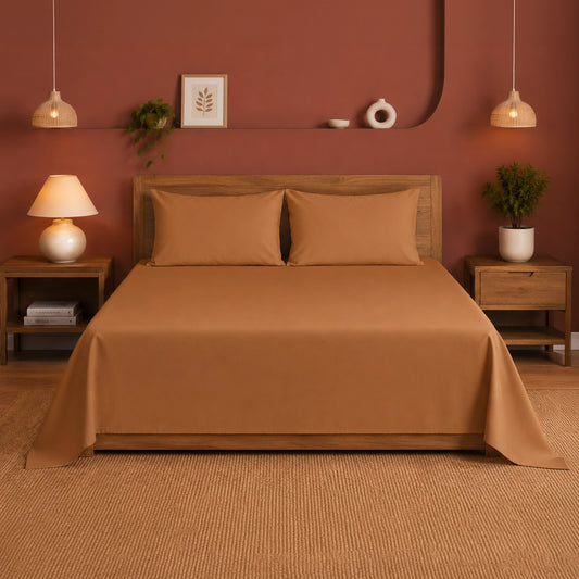 Fort Nightingale - Solid Bedsheet (Taupe)Fort Nightingale - Solid Bedsheet (Taupe)
