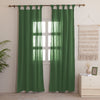 Fort Absolute - Twist Tab Top Sheer Curtain (Dark Green)