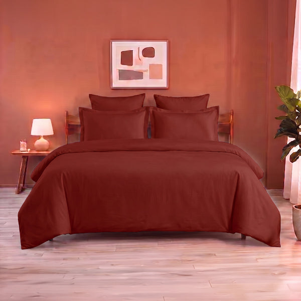 Fort Mellow - Solid Duvet Cover (Maroon)