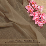 Fort Absolute - Dark Brown Loop Sheer Curtain
