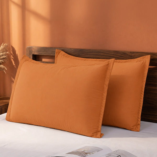 Fort Nightingale - Solid Pillow Cover (Taupe) (Bedsheet Excluded)