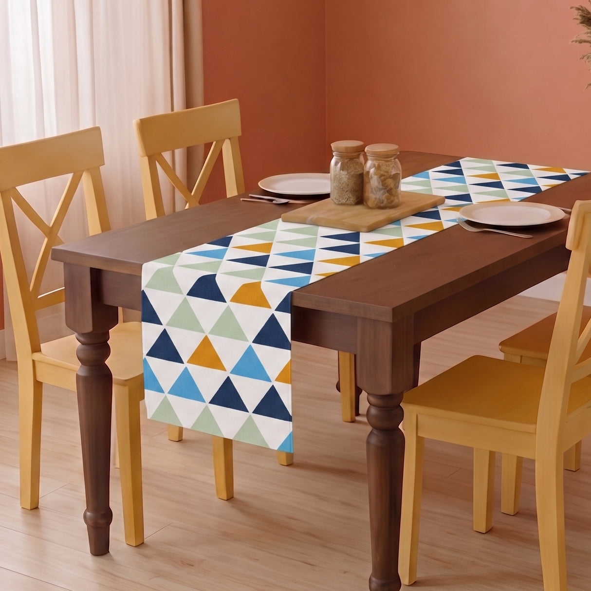 Imprimer Diamond - Printed Table Runner (Multicolor)