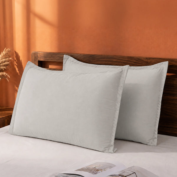 Fort Nightingale - Solid Pillow Cover (Grey) (Bedsheet Excluded)